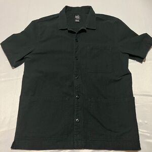 Urban Outfitters BDG Men's M-M Black Short Sleeve Button Up Shirt Beach Vacation